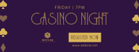 Casino Night Elegant Facebook cover Image Preview