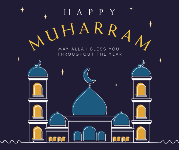 Welcoming Muharram Facebook Post Design Image Preview
