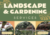 Landscape & Gardening Postcard Image Preview