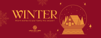 Winter Inside Globe Facebook cover Image Preview