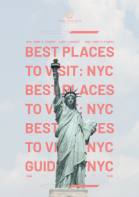 Best Places to Visit in New York City Flyer Design