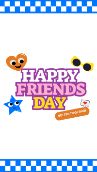 Quirky Friendship Day Instagram Story Design