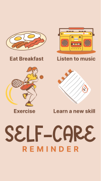 Self-Care Tips TikTok Video Image Preview