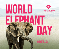 World Elephant Day Facebook Post Image Preview