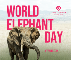 World Elephant Day Facebook Post Image Preview