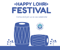 Happy Lohri Festival Facebook Post Design