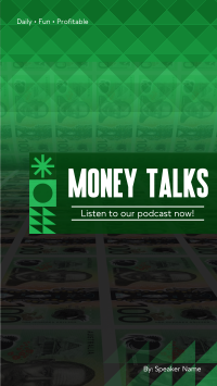 Money Talks Podcast Instagram Story Design