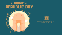 Happy Republic Day Facebook Event Cover Design