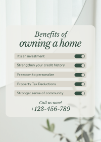 Home Owner Benefits Poster Image Preview