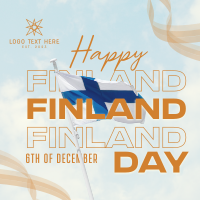 Simple Finland Indepence Day Linkedin Post Image Preview