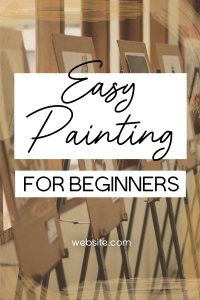 Painting for Beginners Pinterest Pin | BrandCrowd Pinterest Pin Maker