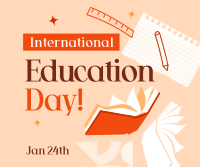 International Education Day Facebook Post Design