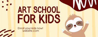 Art School for Kids Facebook cover Image Preview