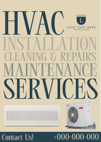 Editorial HVAC Service Flyer Design