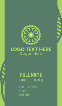 Lime Slice Business Card Design