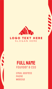 Pizza Truck Delivery Business Card Design