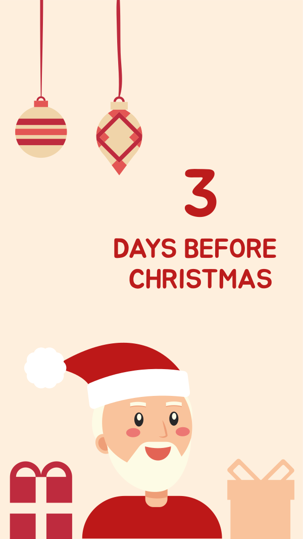 Santa Christmas Countdown Instagram Story Design Image Preview