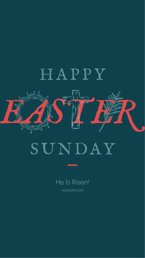 Rustic Easter Instagram Story Design Image Preview