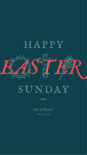 Rustic Easter Instagram story Image Preview