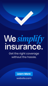 Minimalist Insurance Coverage TikTok Video Image Preview