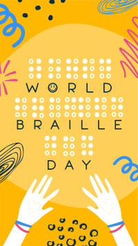 World Braille Day TikTok video Image Preview