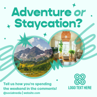 Staycation Weekend Instagram post Image Preview