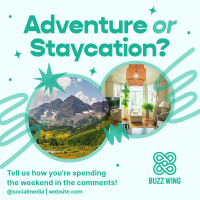 Staycation Weekend Instagram post Image Preview