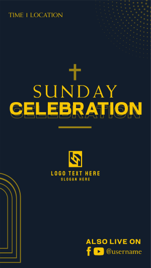 Sunday Celebration Facebook story Image Preview