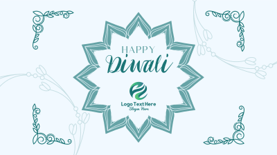 Ornamental Diwali Greeting Facebook event cover