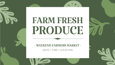 Farm Fresh Produce Facebook event cover Image Preview