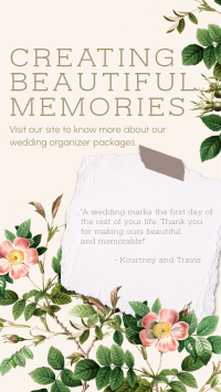 Creating Beautiful Memories Facebook Story Design
