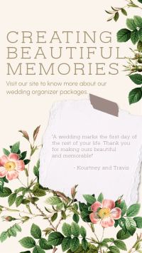 Creating Beautiful Memories Facebook Story Image Preview