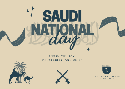 Saudi National Day Postcard Image Preview