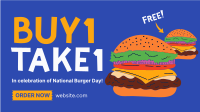It's A Burger Party! Facebook Event Cover Design