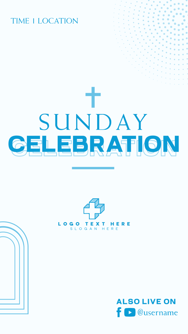 Sunday Celebration Instagram Story Design Image Preview