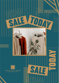 Linear Fashion Sale Flyer Design