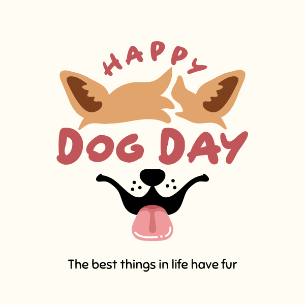 Dog Day Face Instagram Post Design Image Preview
