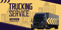 Truck Moving Service Twitter Post Design