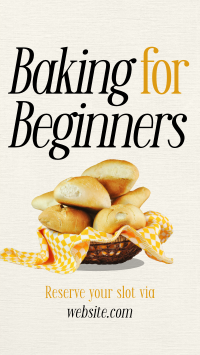 Baking for Beginners TikTok video Image Preview
