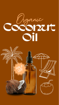 Organic Coconut Oil Facebook Story Image Preview