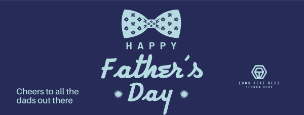 Father's Day Bow Facebook Cover Design Image Preview