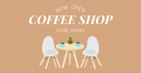 Coffee Shop is Open Facebook ad Image Preview