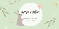 Happy Easter Spring Twitter post Image Preview