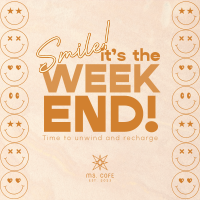 Smile Weekend Quote Instagram Post Image Preview