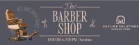 Editorial Barber Shop Twitter Header Image Preview