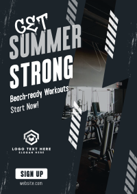 Summer Fitness Workout Flyer Design