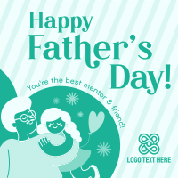 Father's Day Greeting Instagram post Image Preview