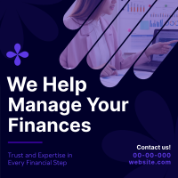 Abstract Financial Services Instagram Post Design