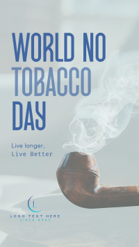 Minimalist No Tobacco Day YouTube short Image Preview
