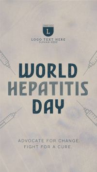 Minimalist Hepatitis Day Awareness TikTok video Image Preview